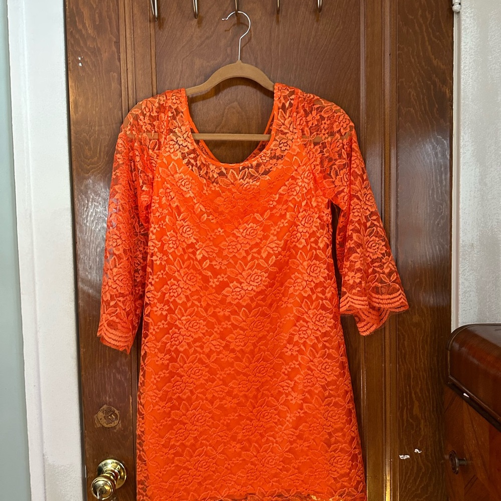 Muse Bright Orange Dress